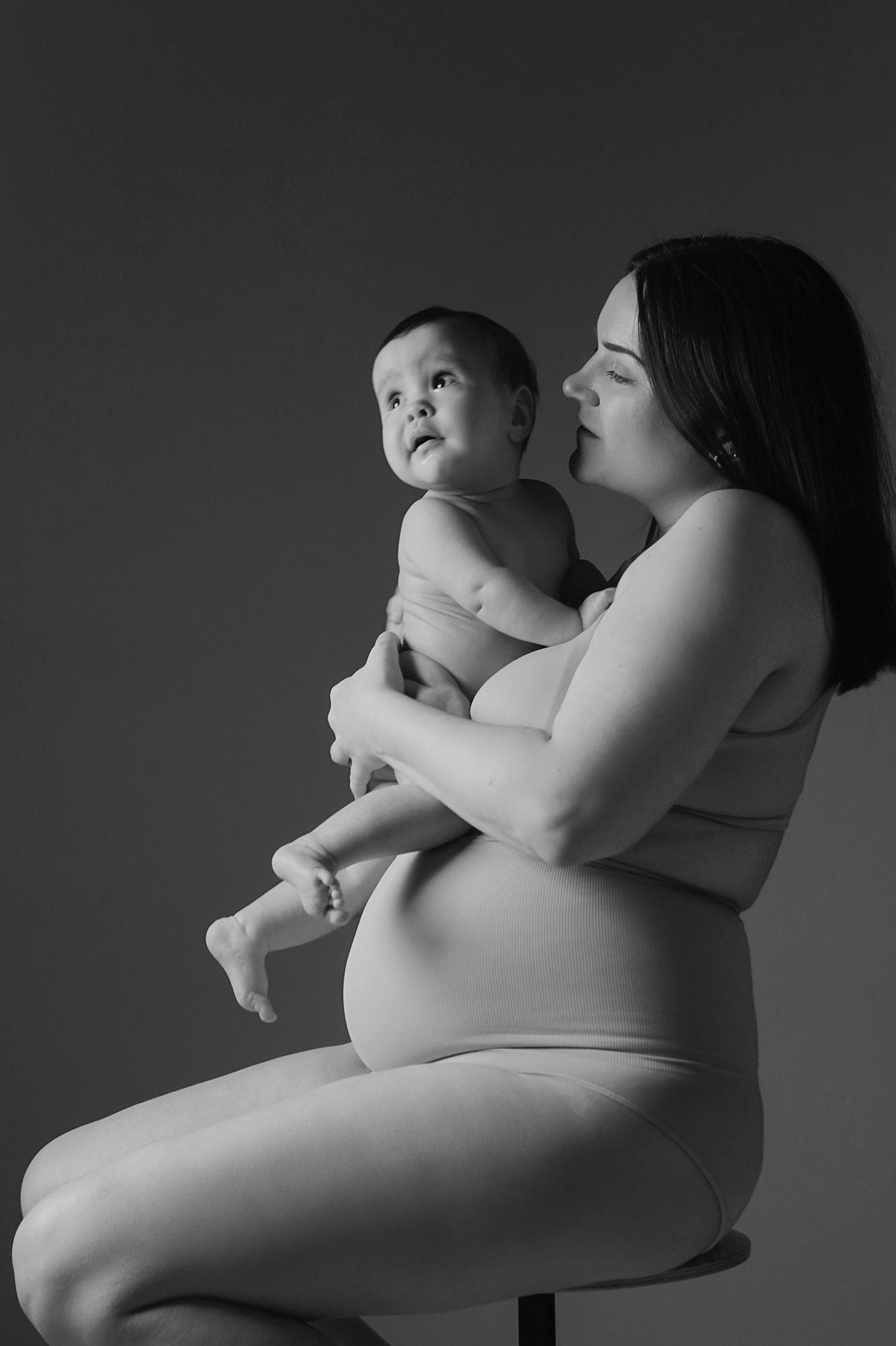 Postpartum Mother with Baby
