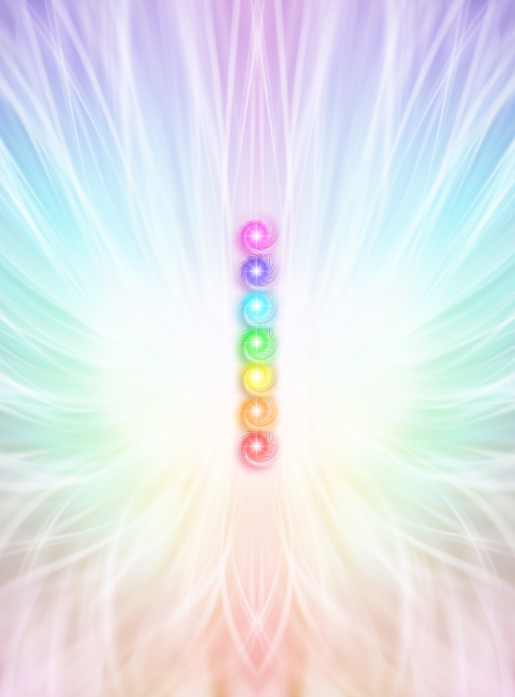The Seven Chakra Vortexes Diagram